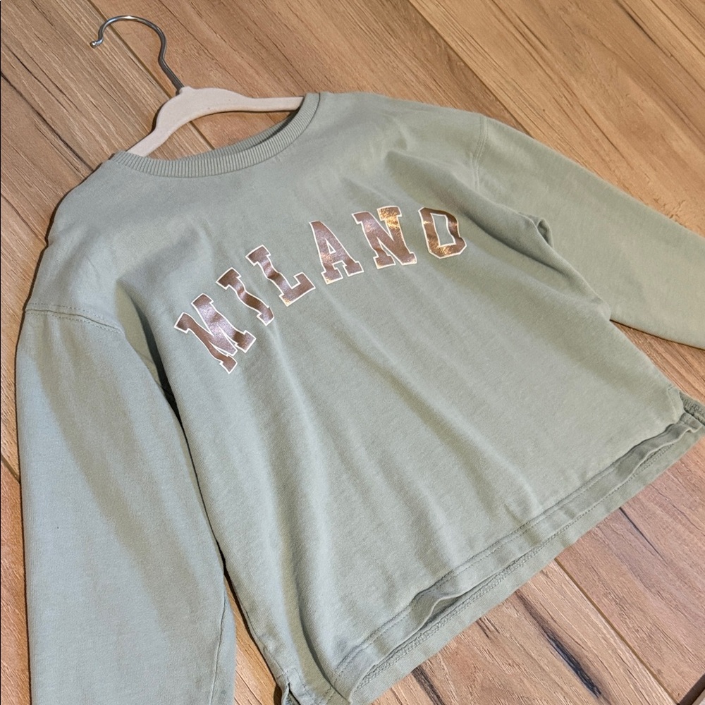 Milano Kids Olive Sweatshirt girls 4-5T